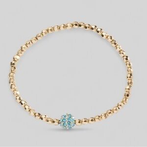 ALEX AND ANI- Blue fireball gold bracelet-New